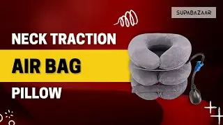 Cervical Neck Traction Air Bag with 3 Layer Inflatable Pillow for Neck Support | Health Essential