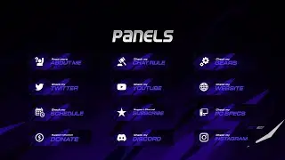 Download Minimal Twitch Panels Template