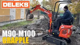 Pinza per tronchi e pietre per Miniescavatori Deleks serie M90-M100-M100se