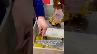 Fighting fake gold bars starts with this hole. This is how experts check authenticity #gold #amsr
