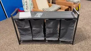Unboxing and set up of VASAGLE Laundry Hamper #amazonfinds #amazonfurniture