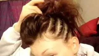 Faux Hawk Updo.