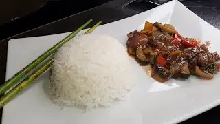 Rindfleisch auf Asiatische/Chinesische Art. Zubereitet in einen Kazan/Wok