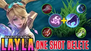 JUNGLE LAYLA WITH SOLO RANKED GAMEPLAY!! - BUILD TOP GLOBAL LAYLA 2024 ~ MLBB