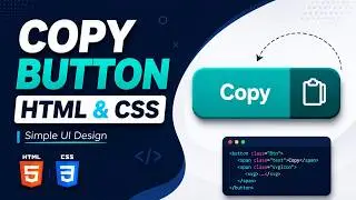 Create an Amazing Copy Button with HTML & CSS | Modern UI Design Tutorial for Beginners 2026