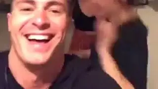 (Holland Roden France) Holland at Colton Haynes' fiance's birthday (07/09/17)