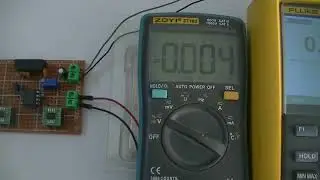 Isolation amplifier using HCNR201 optocoupler