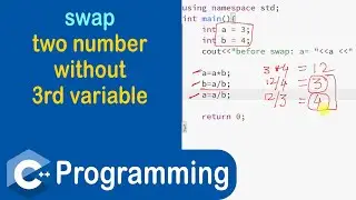 #77 Swap Two Numbers Without Using 3rd Variable