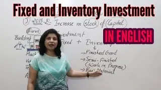 #6-Investment,Fixed and Inventory Investment(IN ENGLISH), Macroeconomics(12) ||Shachi's Academy||