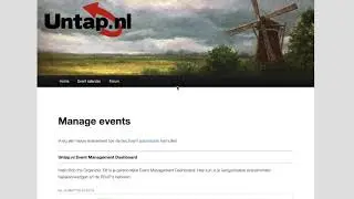 Untap.nl Organizer Login