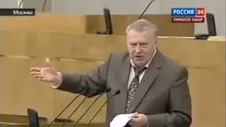 Russian politician Zhirinovsky made Putin laugh and everyone else. Speech in Duma (English subs)