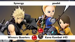 Kava Kombat 42 - Synergy (Cloud) vs poobii (Mii Swordfighter, Mii Gunner) - Winners Quarters