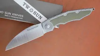 TwoSun TS145 Titanium+Micarta, D2