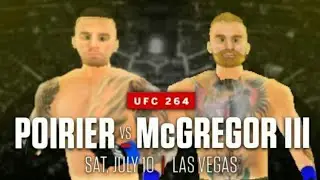 UFC 264 : Dustin Poirier vs Conor McGregor 3 Prediction Fight | UFC 3D By Slayer | Slayer Dzns |