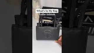 Whats in my small black Telfar Shopping Bag 💗#whatsinmybag #whatsinmypurse #whatsinmytelfar #telfar