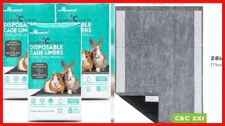 Paw Inspired Disposable Guinea Pig Cage Liners  Bamboo Charcoal Odor Controlling  Super Absorbent