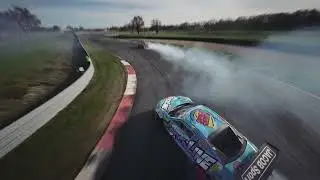 Chasing Sebastien Richard during the Retro Slide Fest 1st edition ! #shorts #drift #fpvdrone