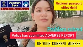 Police has submitted adverse report of your current address🥲 || #passports  #passportindia #passport