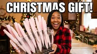 Unboxing my Astercook pink knife set + What my husband got me for Christmas 2025