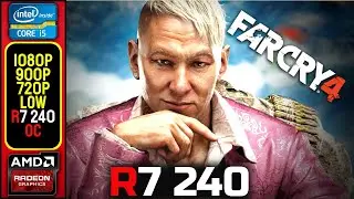 60FPS?🤔 | R7 240 | Far Cry 4 | 1080P - 900P - 720P - Low