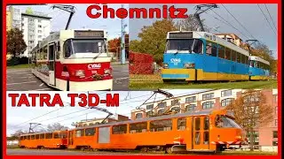 STRASSENBAHN CHEMNITZ - ABSCHIED VON DER TATRA T3D-M am 19. Oktober 2025