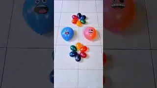 Blue Pink Emoji & Mini Balloon Color Popping