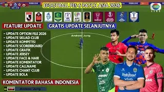 Efootball PES 6 ASIA & BRI Super League Komentator Indonesia 2026 HD