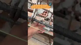 How to Connect Concrete Bond Beam on Masonry existing Wall ✅🏗️ #concretework