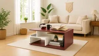 Coffee Table with Storage & Open Rack - Assembly Video