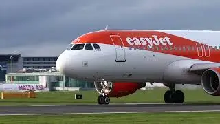 Captian Mark Langston take off roll! Can you spot Macc Aviation Logo? #pilotslife #easyjet #A320