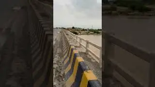 Nari River @Nari bank Sibi Flooding 22k Cusecs 22Aug24, Monsoon Rainfall, Irrigation Dep Balochistan