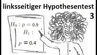 Erstellen eines linksseitigen Hypothesen-Testes mit vorgegebenen Signifikanzniveau (3)