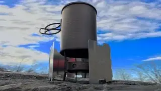 Ultra-Lightweight Stove Setup: Vargo Triad XE, Windscreen, & Toaks 850ml Pot