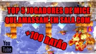 TOP 5 YOUTUBERS QUE AMASSAM EM SALA COM +100 RATOS #1 - Transformice