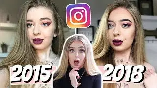 I COPIED MY OLD INSTAGRAM PHOTOS! 2015 VS 2018!