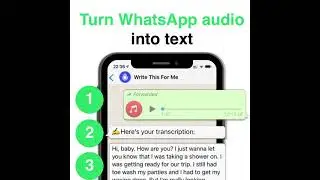 Convert WhatsApp audio to text with  