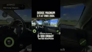 Dodge Magnum 2.7i AT RWD 2004. 0-100. BoostPunch.