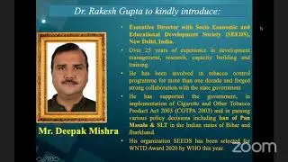 National Summit on World No Tobacco Day 2020- E Poster Presentation