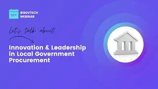 #GlassWebinar 🚀 Innovation & Leadership in Local Government Procurement