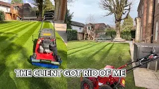 Winter lawn mainenance using the kress mower and blower.