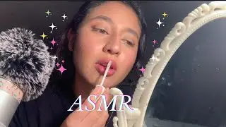 ASMR 🧚🏽 chit chat get ready with me (whispering, makeup tapping + scratching)✨