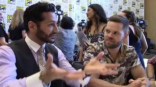 SDCC 2017: Пространство - Кэс Анвар (Алекс Камал) Уэс Чатем (Эймос Бертон)