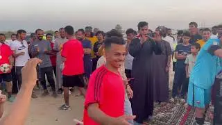 لحظه تتويج فريق ابو العرج بكاس الدوري