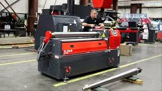 Quick Changeable Top Roll for R-FAB 5-512 Plate Roll | Plate Roll Demo | www.PLATEROLL.com