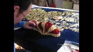 Proceso de realización del nuevo palio de la Virgen de Belén de Pilas