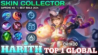 HARITH BEST BUILD 2024 | BUILD TOP 1 GLOBAL HARITH GAMEPLAY - MOBILE LEGENDS