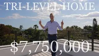 $7.7M Tri-Level Home in Miami with Rooftop Bay Views for Sale | 3551 Crystal Ct, Coconut Grove