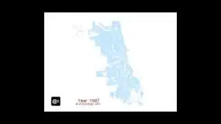Time Series Animation:  Chicago Buildings by Year of Built