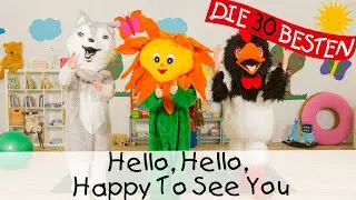 🇬🇧 Hello, Hello, Happy To See You [Hallo, Hallo, sch&ouml;n, dass du da bist] || Songs for kids 👋