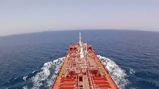 Big Tanker Ship Sailing In Pleasant Weather